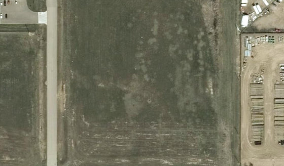 Satellite view of PLAN 1524312 BLOCK 2 LOT 28 in City of Lloydminster, with the parcel boundary outlined