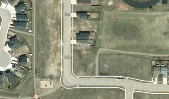 Satellite view of PLAN 1522663 BLOCK 6 LOT 75 in City of Lloydminster, with the parcel boundary outlined