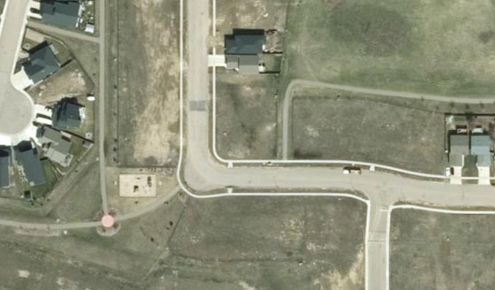 Satellite view of PLAN 1522663 BLOCK 6 LOT 78 in City of Lloydminster, with the parcel boundary outlined