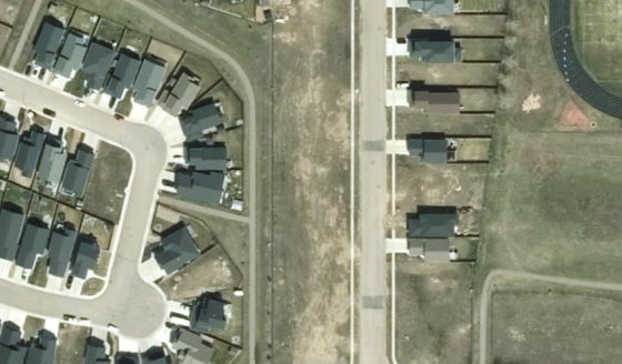 Satellite view of PLAN 1522663 BLOCK 22 LOT 40 in City of Lloydminster, with the parcel boundary outlined