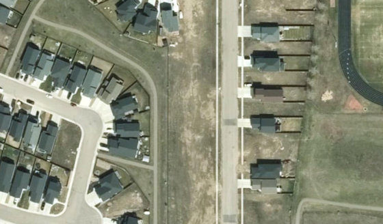 Satellite view of PLAN 1522663 BLOCK 22 LOT 38 in City of Lloydminster, with the parcel boundary outlined