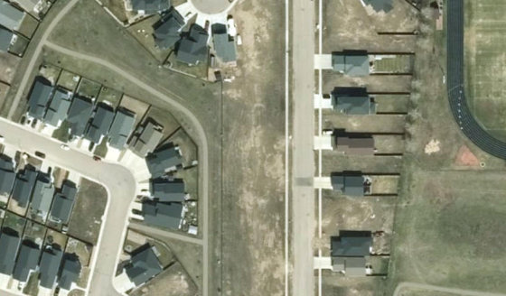 Satellite view of PLAN 1522663 BLOCK 22 LOT 37 in City of Lloydminster, with the parcel boundary outlined