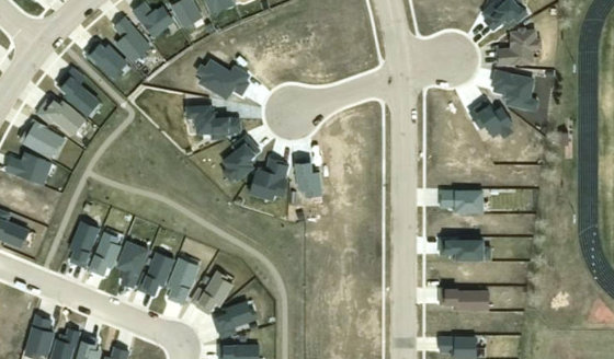 Satellite view of PLAN 1522663 BLOCK 22 LOT 31 in City of Lloydminster, with the parcel boundary outlined