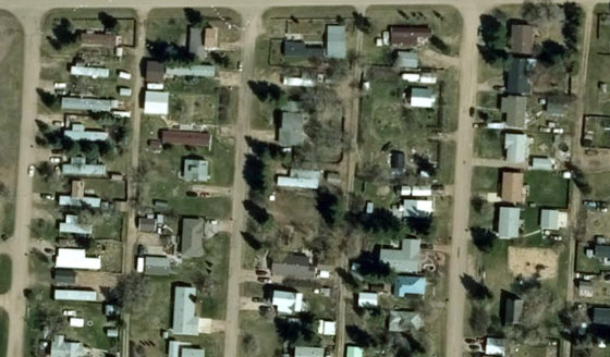Satellite view of PLAN 8931S BLOCK 6 LOT 24 in County of Vermilion River, with the parcel boundary outlined