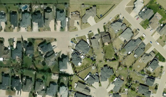Satellite view of PLAN 0423485 BLOCK 2 LOT 66 in City of Edmonton, with the parcel boundary outlined