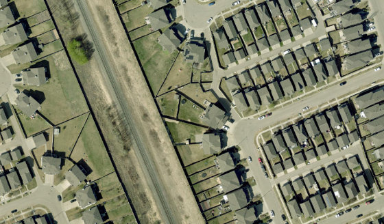 Satellite view of PLAN 1125359 BLOCK 2 LOT 74 in City of Edmonton, with the parcel boundary outlined