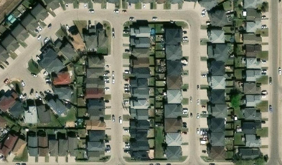 Satellite view of PLAN 0920847 BLOCK 109 LOT 8 in City of Edmonton, with the parcel boundary outlined