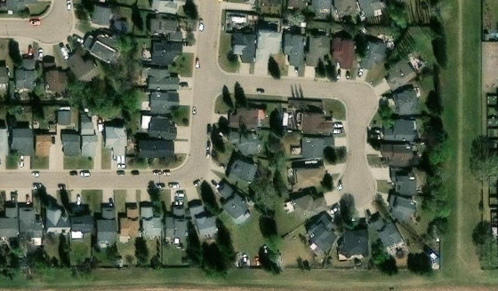 Satellite view of PLAN 9023529 BLOCK 31 LOT 248 in City of Edmonton, with the parcel boundary outlined