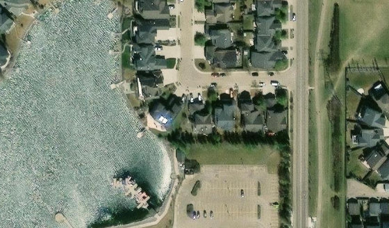 Satellite view of PLAN 0425027 BLOCK 4 LOT 63 in City of Edmonton, with the parcel boundary outlined