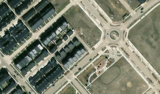 Satellite view of PLAN 1822441 BLOCK 2 LOT 18 in City of Edmonton, with the parcel boundary outlined