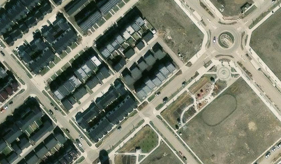 Satellite view of PLAN 1822441 BLOCK 2 LOT 23 in City of Edmonton, with the parcel boundary outlined