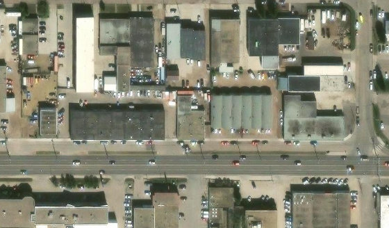 Satellite view of PLAN 5951KS BLOCK 2 LOT 20 in City of Edmonton, with the parcel boundary outlined