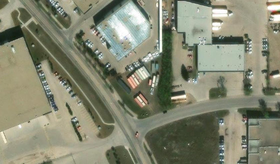 Satellite view of 13405 - 149 Street NW in City of Edmonton, with the parcel boundary outlined