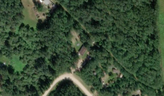 Satellite view of PLAN 9023655 BLOCK 4 LOT 36 in Lac Ste. Anne County, with the parcel boundary outlined