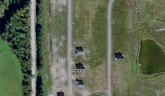 Satellite view of PLAN 1721569 BLOCK 38 in Lac Ste. Anne County, with the parcel boundary outlined